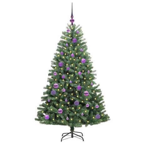 vidaXL Kunstmatige Inklapbare Kerstboom Groen 150 cm PVC en Metaal afbeelding3 - 1