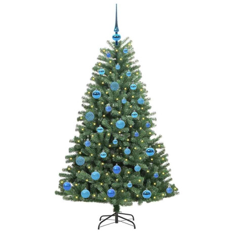 vidaXL Kunstmatige Inklapbare Kerstboom Groen 150 cm PVC en Metaal afbeelding3 - 1