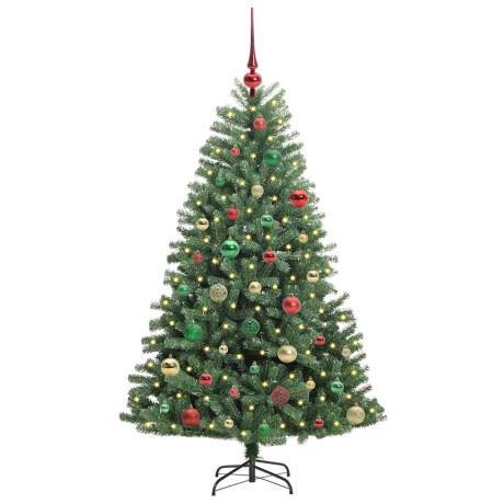 vidaXL Kunstmatige Inklapbare Kerstboom Groen 150 cm PVC en Metaal afbeelding3 - 1