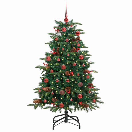vidaXL Kunstkerstboom Groen 150 cm PVC en Metaal en Plastic afbeelding3 - 1