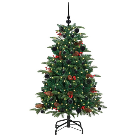 vidaXL Kunstkerstboom Groen 150 cm PVC en Metaal en Plastic afbeelding3 - 1