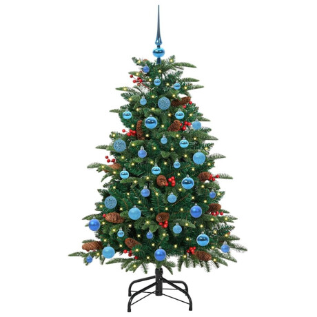 vidaXL Kunstkerstboom Groen 150 cm PVC en Metaal en Plastic afbeelding3 - 1