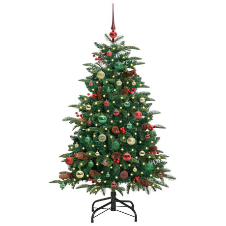 vidaXL Kunstkerstboom Groen 150 cm PVC en Metaal en Plastic afbeelding3 - 1