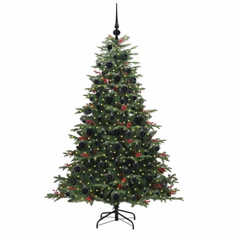 vidaXL Kunstkerstboom Groen 180 cm PVC en Metaal en Plastic afbeelding3 - 1