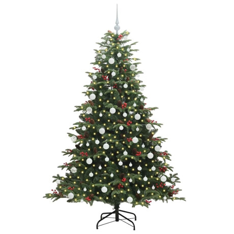 vidaXL Kunstkerstboom Groen 180 cm PVC en Metaal en Plastic afbeelding3 - 1