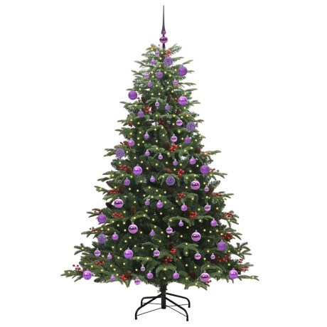 vidaXL Kunstkerstboom Groen 180 cm PVC en Metaal en Plastic afbeelding3 - 1