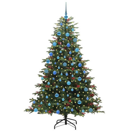 vidaXL Kunstkerstboom Groen 180 cm PVC en Metaal en Plastic afbeelding3 - 1