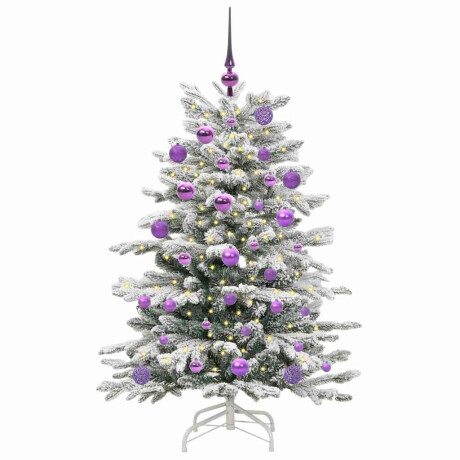 vidaXL Kunstmatige Inklapbare Kerstboom Wit 120 cm PE en PVC afbeelding3 - 1