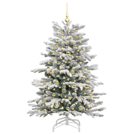 vidaXL Kunstmatige Inklapbare Kerstboom Wit 150 cm PE en PVC afbeelding3 - 1