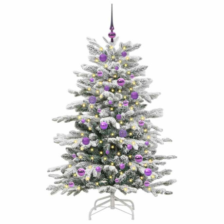 vidaXL Kunstmatige Inklapbare Kerstboom Wit 150 cm PE en PVC afbeelding3 - 1