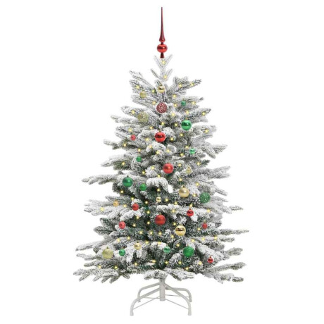 vidaXL Kunstmatige Inklapbare Kerstboom Wit 150 cm PE en PVC afbeelding3 - 1