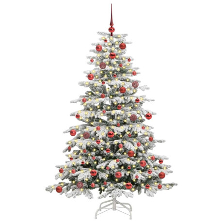 vidaXL Kunstmatige Inklapbare Kerstboom Wit 180 cm PE en PVC afbeelding3 - 1