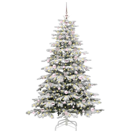 vidaXL Kunstmatige Inklapbare Kerstboom Wit 180 cm PE en PVC afbeelding3 - 1