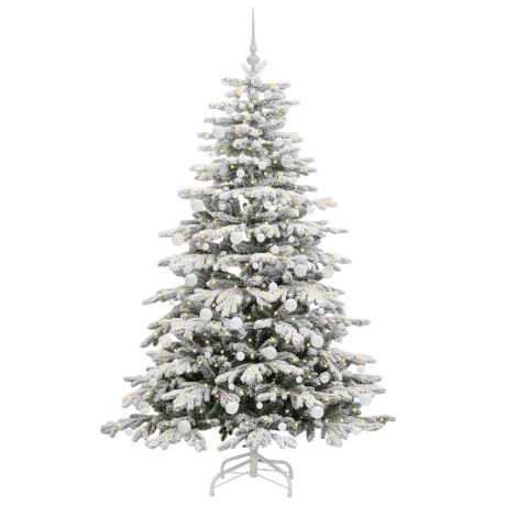 vidaXL Kunstmatige Inklapbare Kerstboom Wit 180 cm PE en PVC afbeelding3 - 1