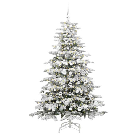 vidaXL Kunstmatige Inklapbare Kerstboom Wit 180 cm PE en PVC afbeelding3 - 1