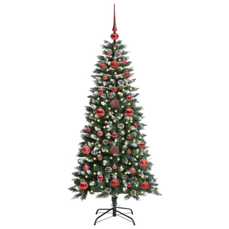 vidaXL Kunstkerstboom Groen 50 x 50 x 120 cm PVC en Plastic en Staal afbeelding3 - 1