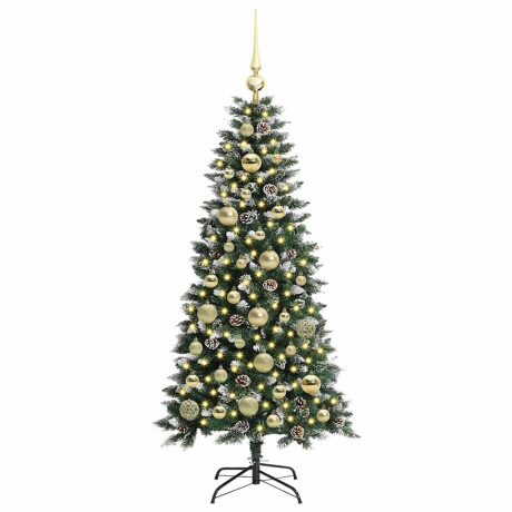 vidaXL Kunstkerstboom Groen 50 x 50 x 120 cm PVC en Plastic en Staal afbeelding3 - 1
