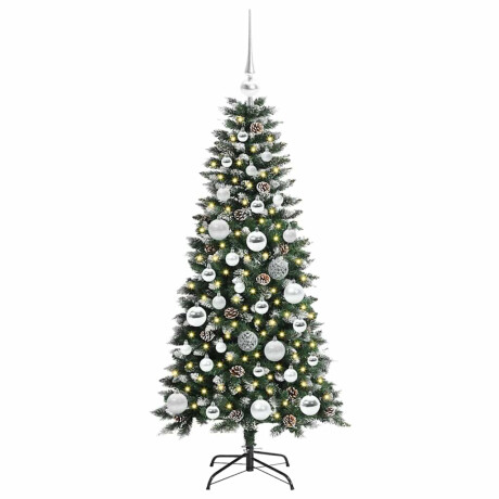 vidaXL Kunstkerstboom Groen 50 x 50 x 120 cm PVC en Plastic en Staal afbeelding3 - 1