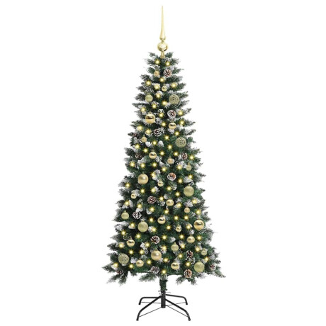 vidaXL Kunstkerstboom Groen 66 x 66 x 150 cm PVC en Plastic en Staal afbeelding3 - 1