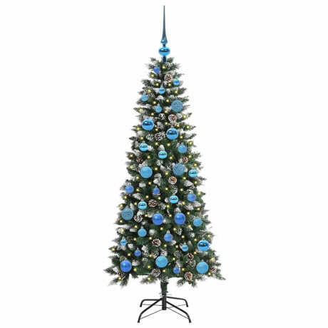 vidaXL Kunstkerstboom Groen 66 x 66 x 150 cm PVC en Plastic en Staal afbeelding3 - 1