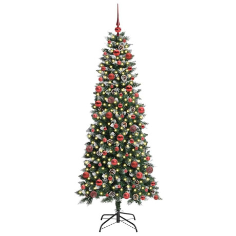 vidaXL Kunstkerstboom Groen 76 x 76 x 150 cm PVC en Plastic en Staal afbeelding3 - 1