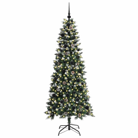 vidaXL Kunstkerstboom Groen 76 x 76 x 150 cm PVC en Plastic en Staal afbeelding3 - 1