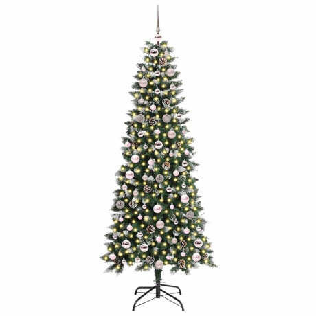 vidaXL Kunstkerstboom Groen 76 x 76 x 150 cm PVC en Plastic en Staal afbeelding3 - 1