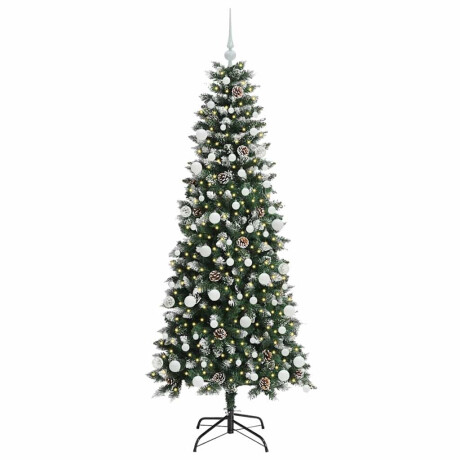 vidaXL Kunstkerstboom Groen 76 x 76 x 150 cm PVC en Plastic en Staal afbeelding3 - 1