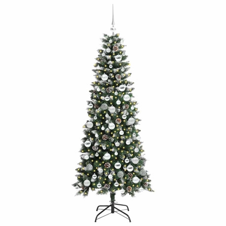 vidaXL Kunstkerstboom Groen 76 x 76 x 150 cm PVC en Plastic en Staal afbeelding3 - 1