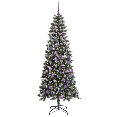 vidaXL Kunstkerstboom Groen 76 x 76 x 150 cm PVC en Plastic en Staal afbeelding3 - 1