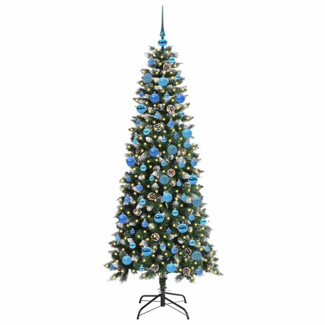 vidaXL Kunstkerstboom Groen 76 x 76 x 150 cm PVC en Plastic en Staal afbeelding3 - 1