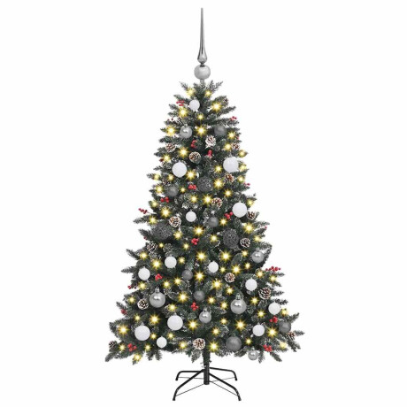 vidaXL Kunstkerstboom with Decorative String Lights Groen PVC afbeelding3 - 1