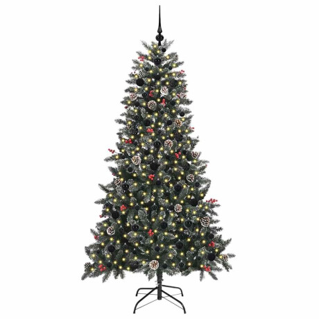 vidaXL Kunstkerstboom Groen 99 x 99 x 180 cm PVC en Plastic en Staal afbeelding3 - 1