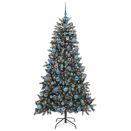 vidaXL Kunstkerstboom Groen 99 x 99 x 180 cm PVC en Plastic en Staal afbeelding3 - 1