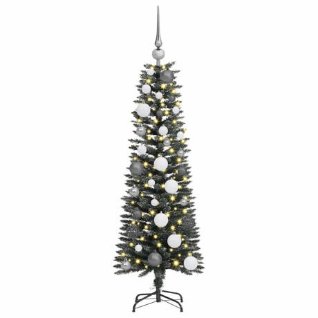 vidaXL Kunstkerstboom with Decorative String Lights Groen 120 cm PVC afbeelding3 - 1
