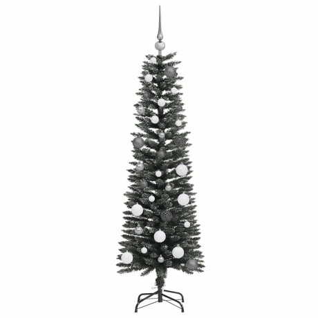 vidaXL Kunstkerstboom with Decorative String Lights Groen 150 cm PVC afbeelding3 - 1