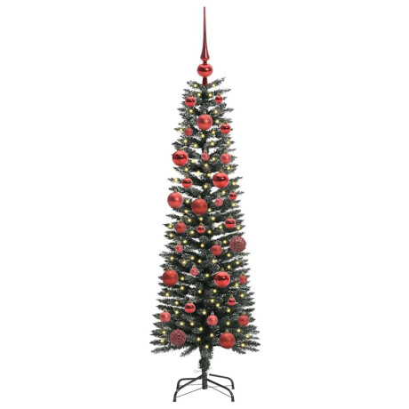 vidaXL Kunstkerstboom Groen 43 x 43 x 150 cm PVC en Plastic en Staal afbeelding3 - 1