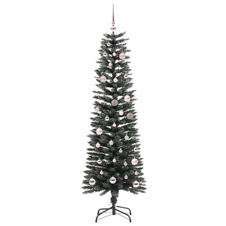 vidaXL Kunstkerstboom Groen 43 x 43 x 150 cm PVC en Plastic en Staal afbeelding3 - 1