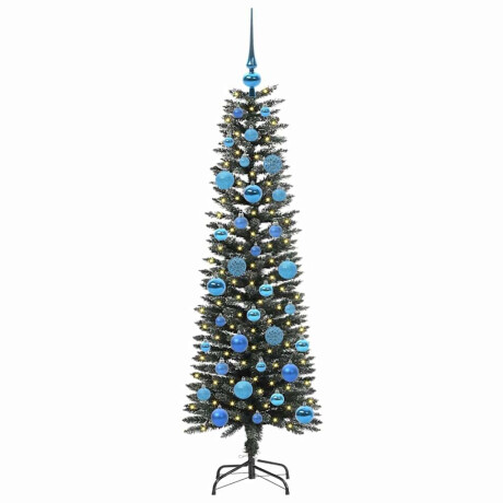 vidaXL Kunstkerstboom Groen 43 x 43 x 150 cm PVC en Plastic en Staal afbeelding3 - 1