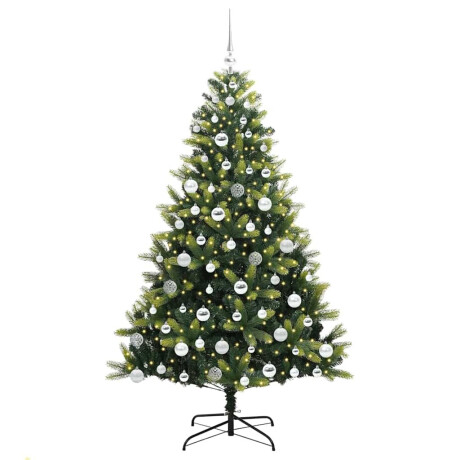 vidaXL Kunstmatige Hinge Kerstboom 300 LEDs Groen 180 cm PVC en PE afbeelding3 - 1