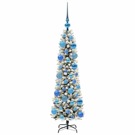 vidaXL Kunstkerstboom Groen en wit 120 cm PVC en Metaal en Plastic afbeelding3 - 1