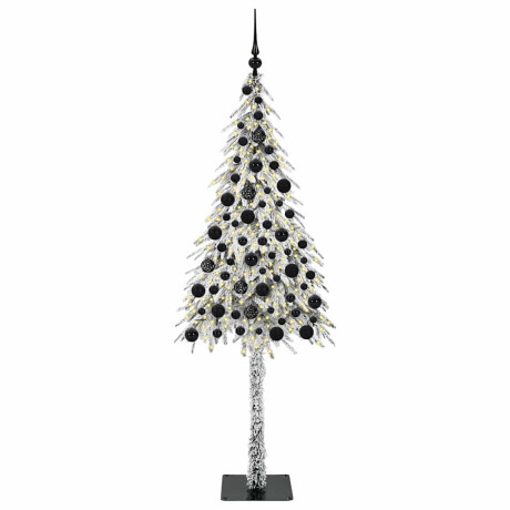 vidaXL Kerstboom met 300 LED met standaard Wit 180 cm PE en staal afbeelding3 - 1