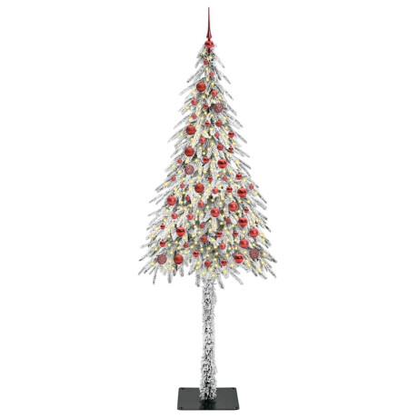 vidaXL Kerstboom met 300 LED met standaard Wit 210 cm PE en staal afbeelding3 - 1