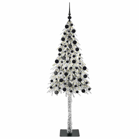 vidaXL Kerstboom met 300 LED met standaard Wit 210 cm PE en staal afbeelding3 - 1