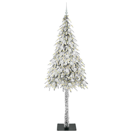 vidaXL Kerstboom met 300 LED met standaard Wit 210 cm PE en staal afbeelding3 - 1