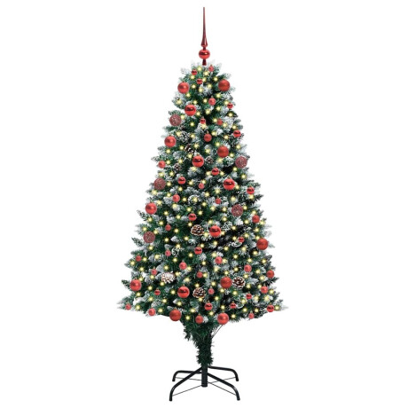 vidaXL Kunstkerstboom Groen 180 cm PVC en Staal en Kunststof afbeelding3 - 1