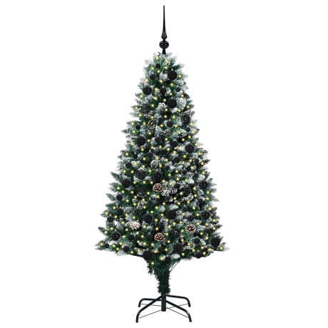 vidaXL Kunstkerstboom Groen 180 cm PVC en Staal en Kunststof afbeelding3 - 1