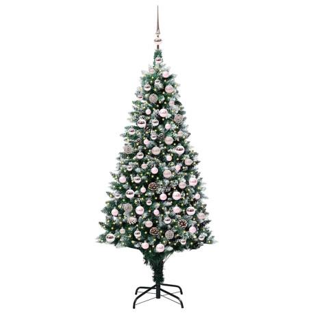 vidaXL Kunstkerstboom Groen 180 cm PVC en Staal en Kunststof afbeelding3 - 1