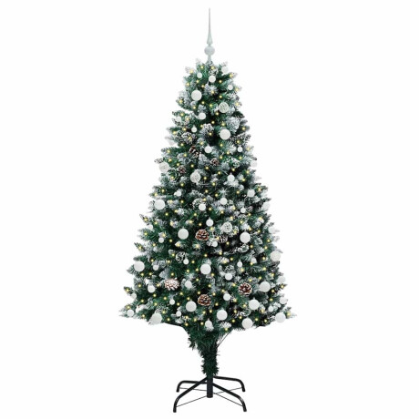 vidaXL Kunstkerstboom Groen 180 cm PVC en Staal en Kunststof afbeelding3 - 1