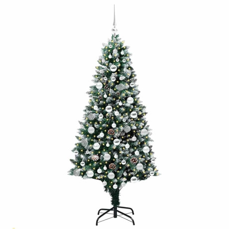 vidaXL Kunstkerstboom Groen 180 cm PVC en Staal en Kunststof afbeelding3 - 1